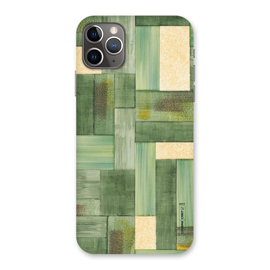 Wooden Green Texture Back Case for iPhone 11 Pro Max