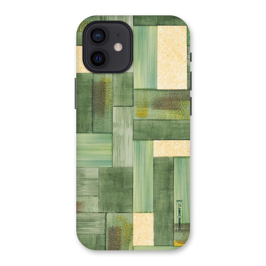 Wooden Green Texture Back Case for iPhone 12