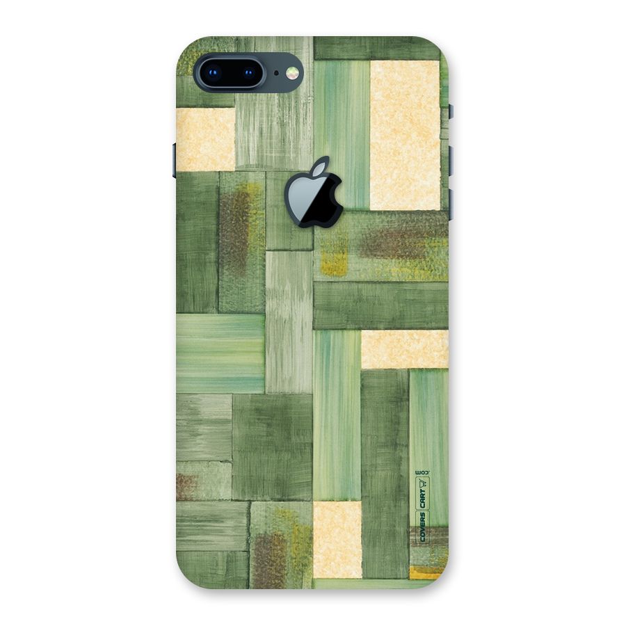 Wooden Green Texture Back Case for iPhone 7 Plus Apple Cut