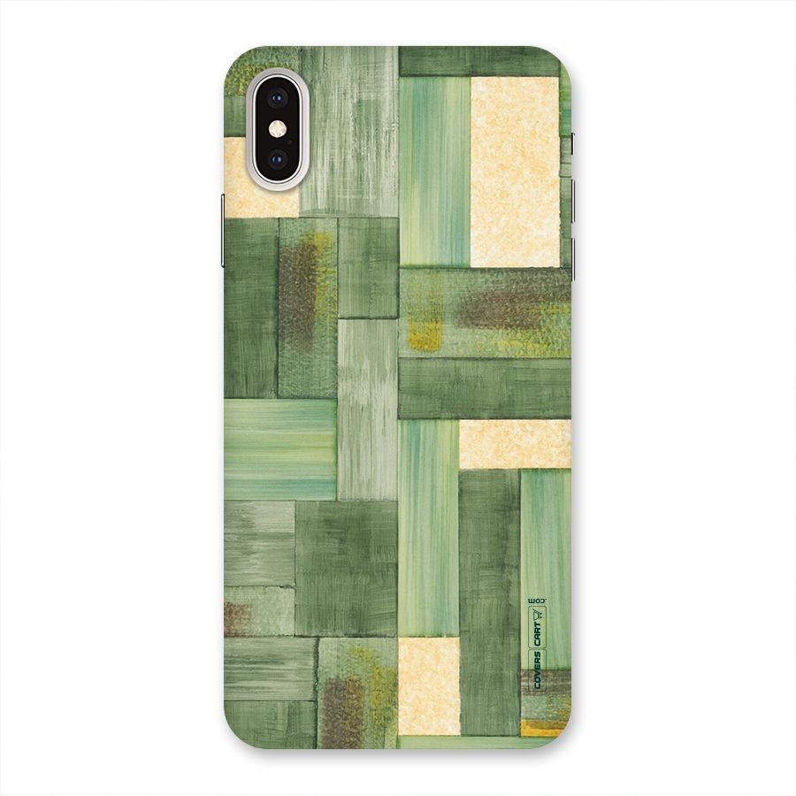 Wooden Green Texture Back Case for iPhone XS Max