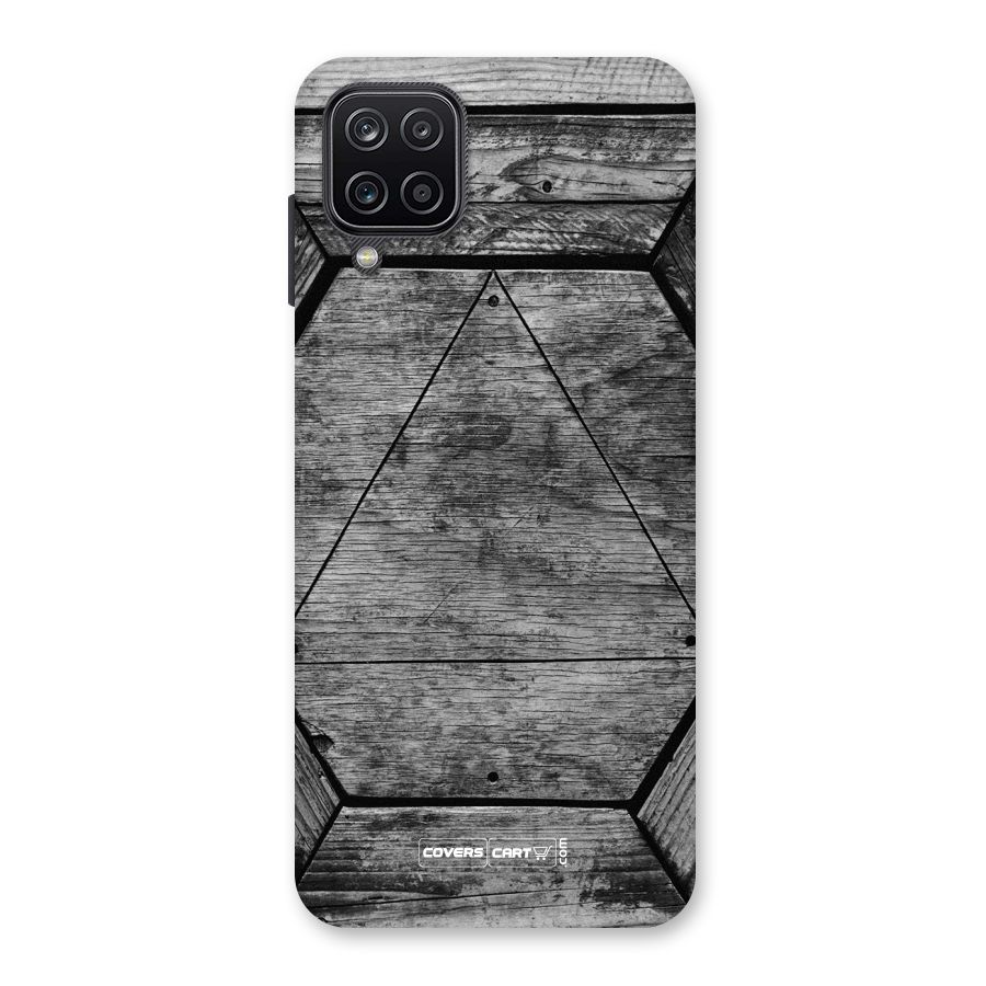 Wooden Hexagon Back Case for Galaxy A12