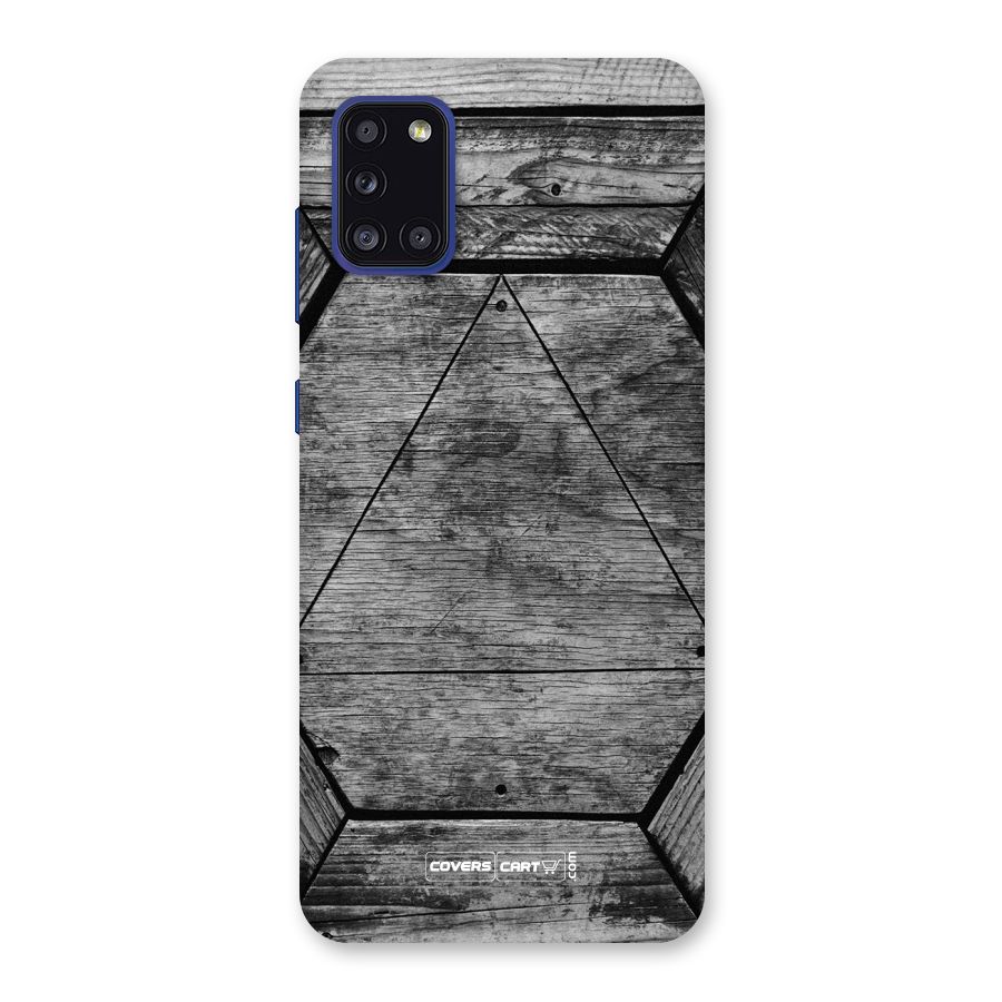 Wooden Hexagon Back Case for Galaxy A31