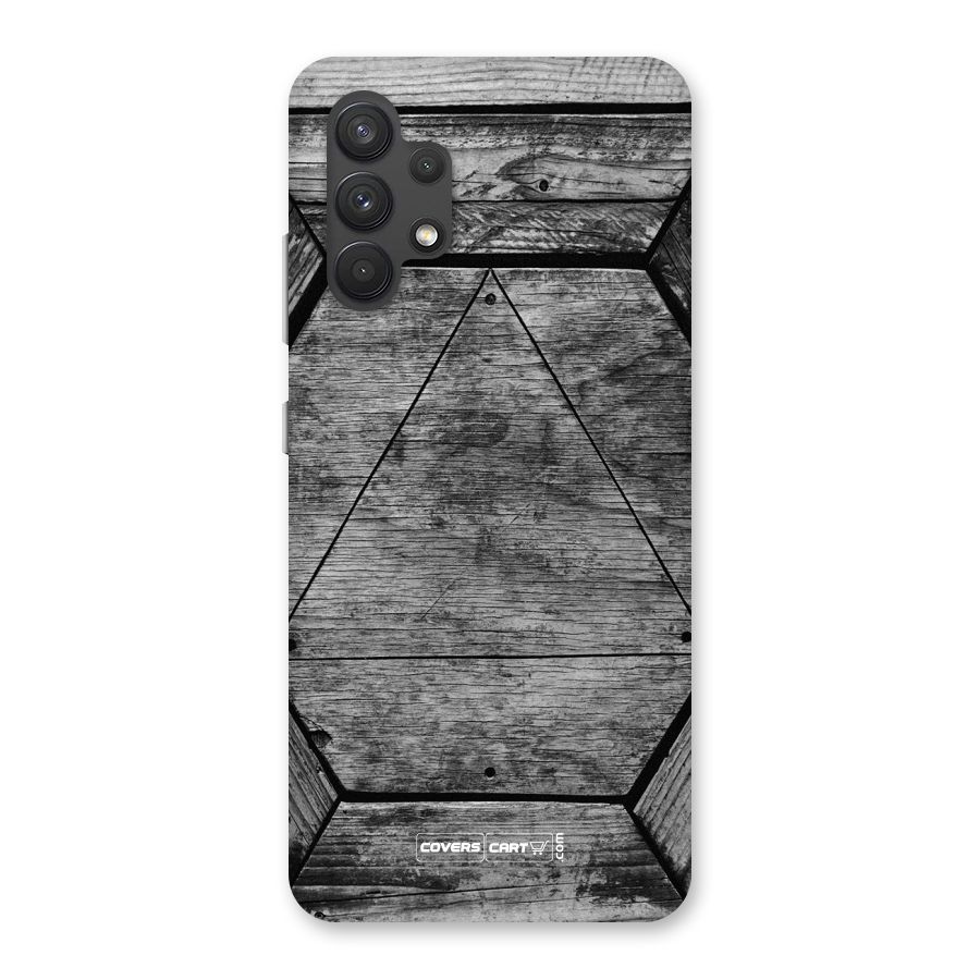 Wooden Hexagon Back Case for Galaxy A32