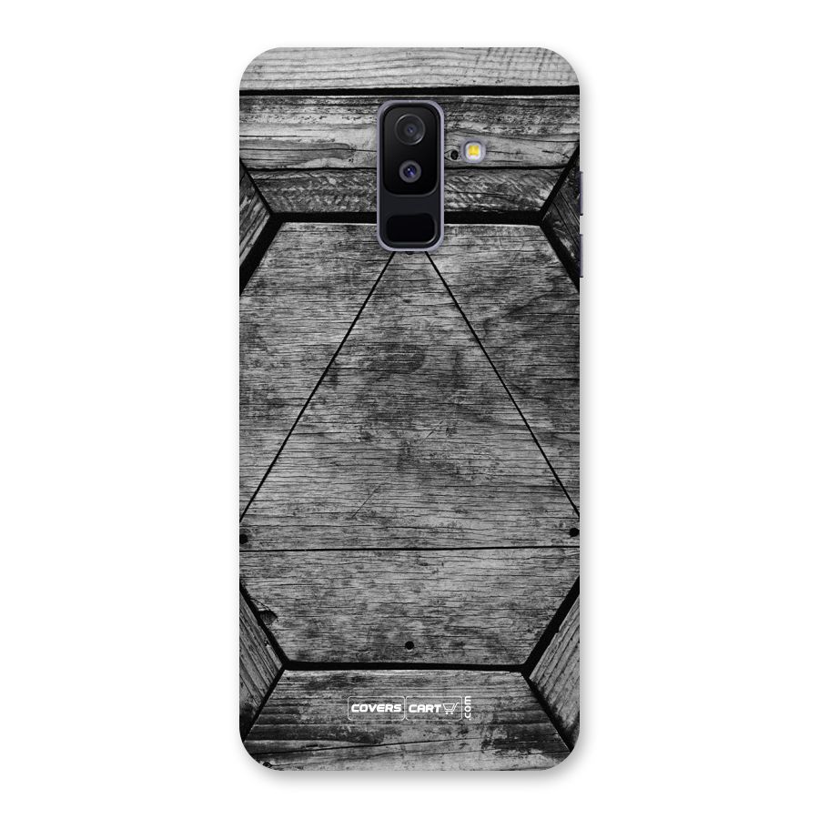Wooden Hexagon Back Case for Galaxy A6 Plus