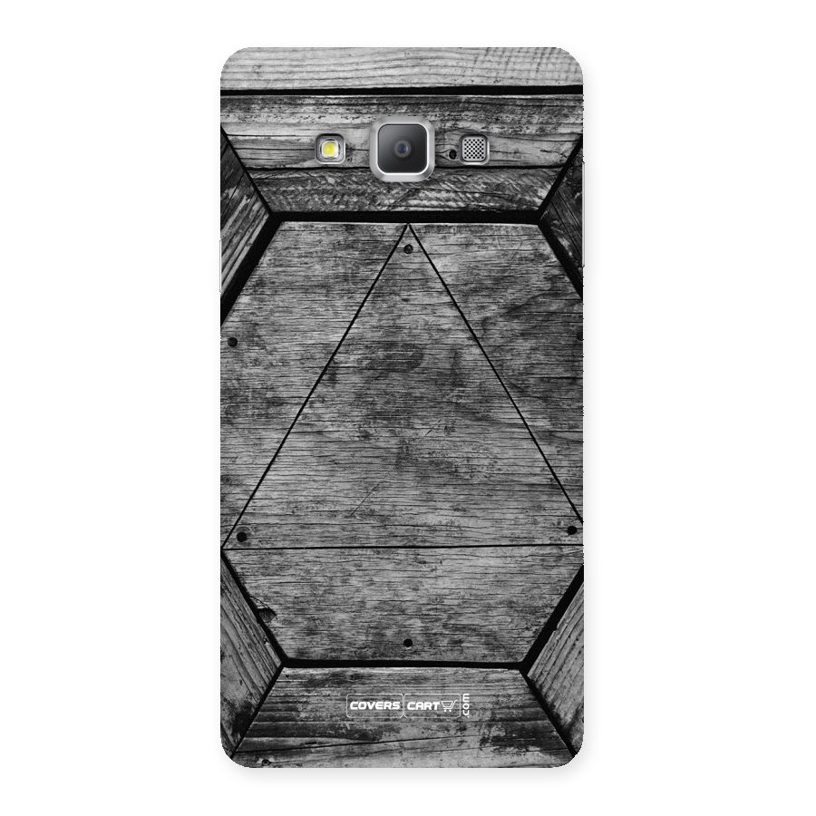 Wooden Hexagon Back Case for Galaxy A7