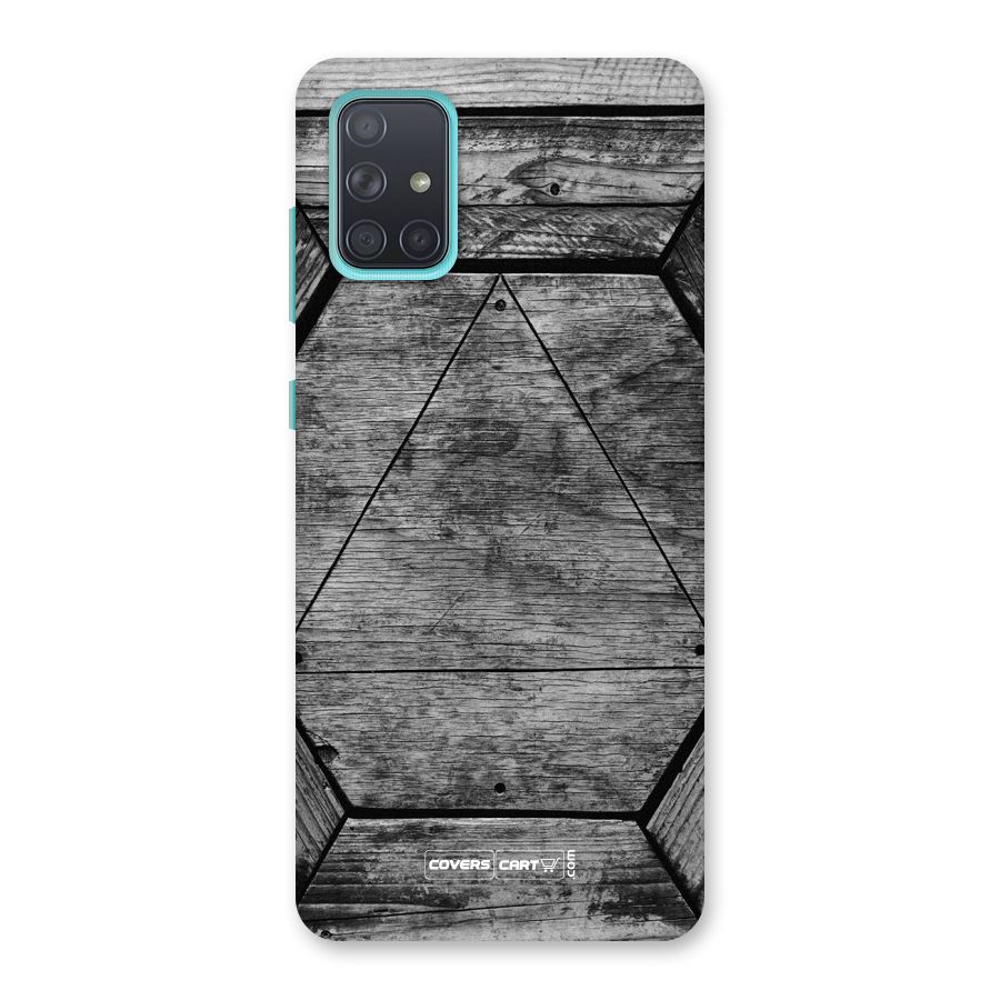 Wooden Hexagon Back Case for Galaxy A71