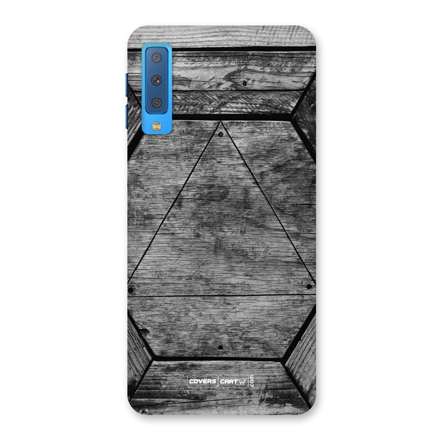 Wooden Hexagon Back Case for Galaxy A7 (2018)
