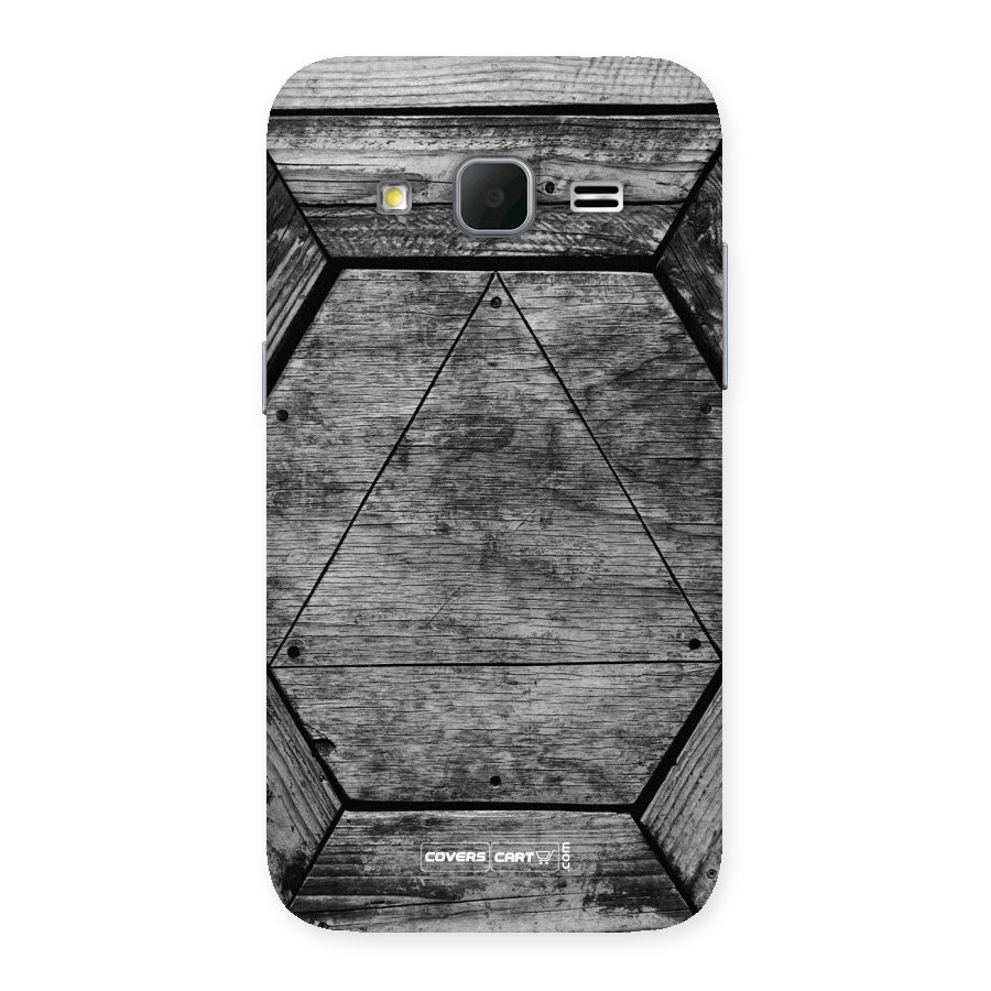 Wooden Hexagon Back Case for Galaxy Core Prime