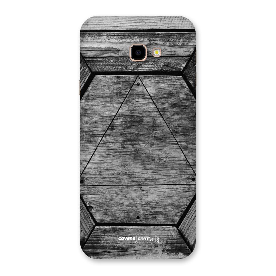 Wooden Hexagon Back Case for Galaxy J4 Plus
