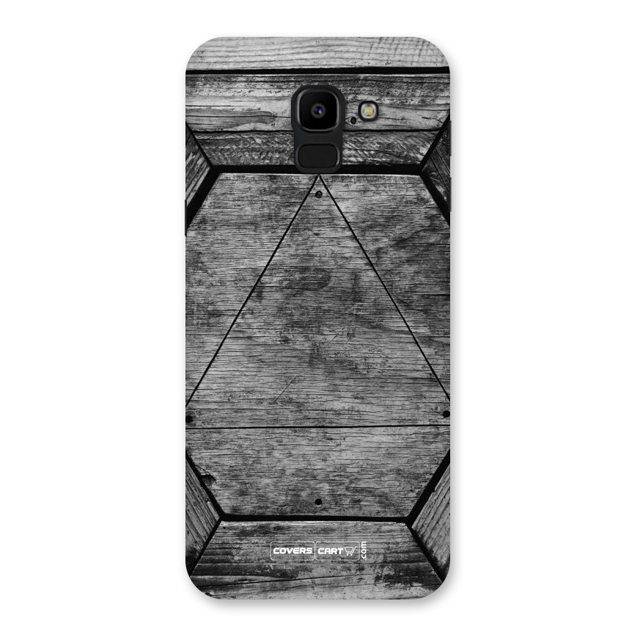 Wooden Hexagon Back Case for Galaxy J6