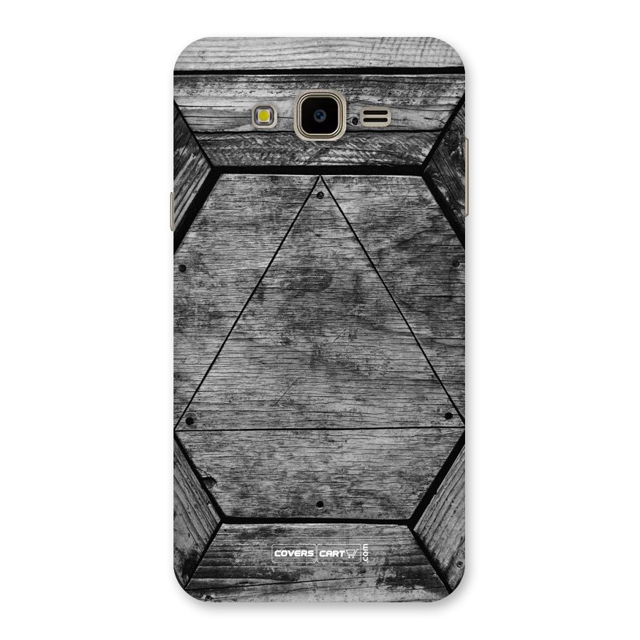 Wooden Hexagon Back Case for Galaxy J7 Nxt
