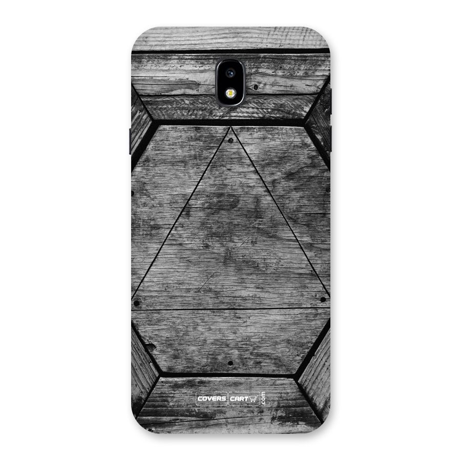 Wooden Hexagon Back Case for Galaxy J7 Pro