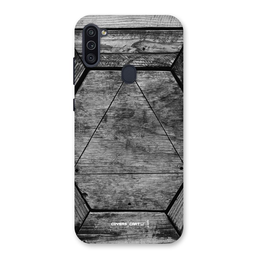 Wooden Hexagon Back Case for Galaxy M11