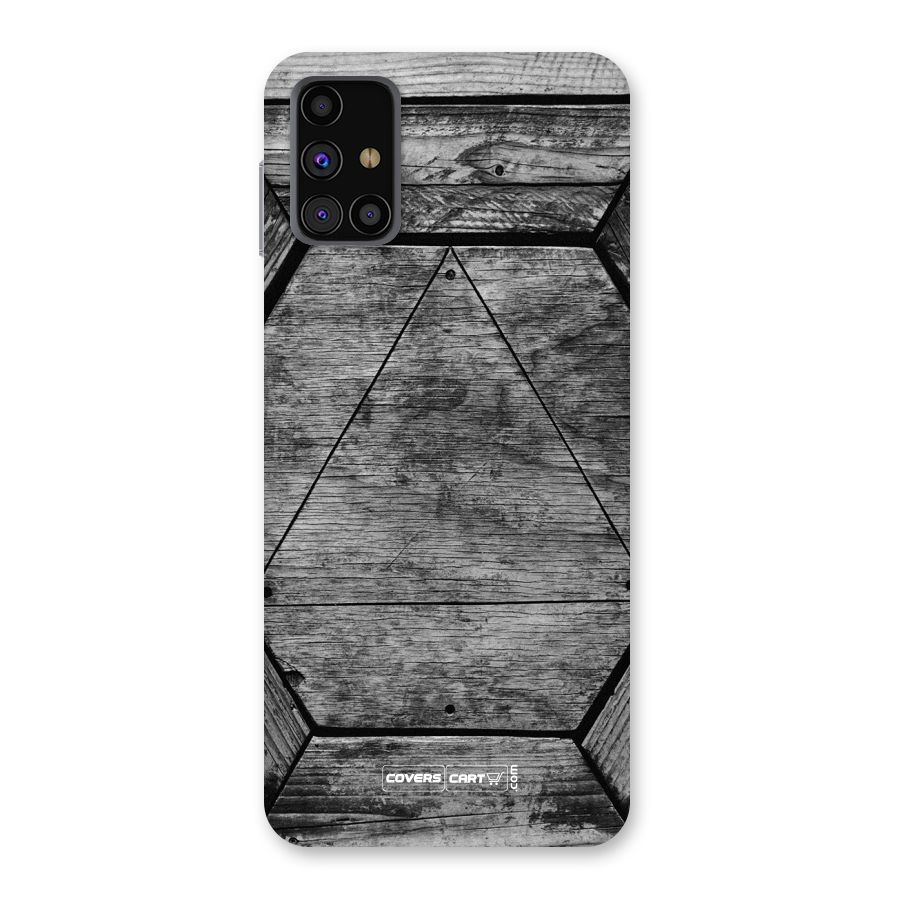 Wooden Hexagon Back Case for Galaxy M31s