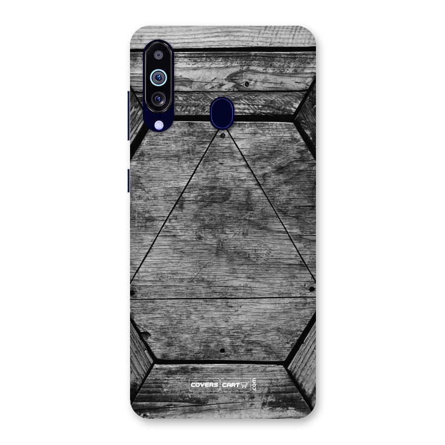 Wooden Hexagon Back Case for Galaxy M40