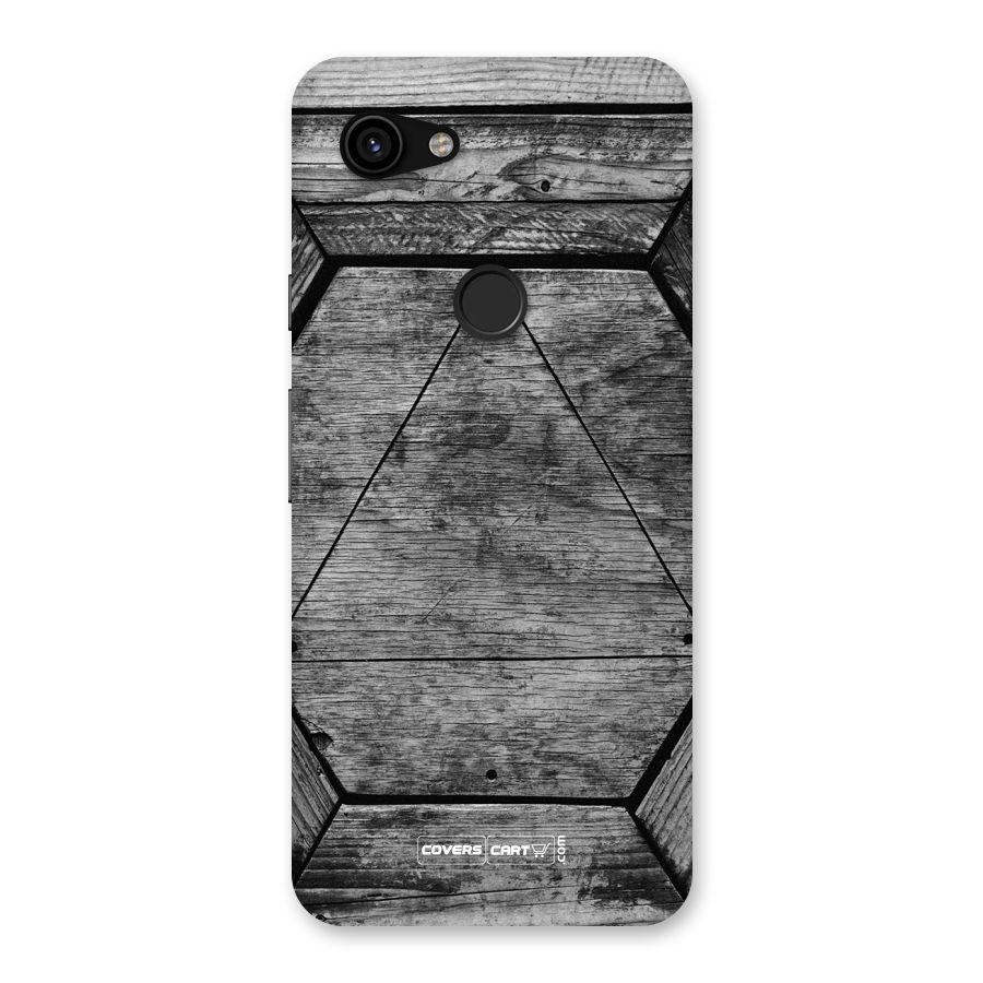 Wooden Hexagon Back Case for Google Pixel 3a