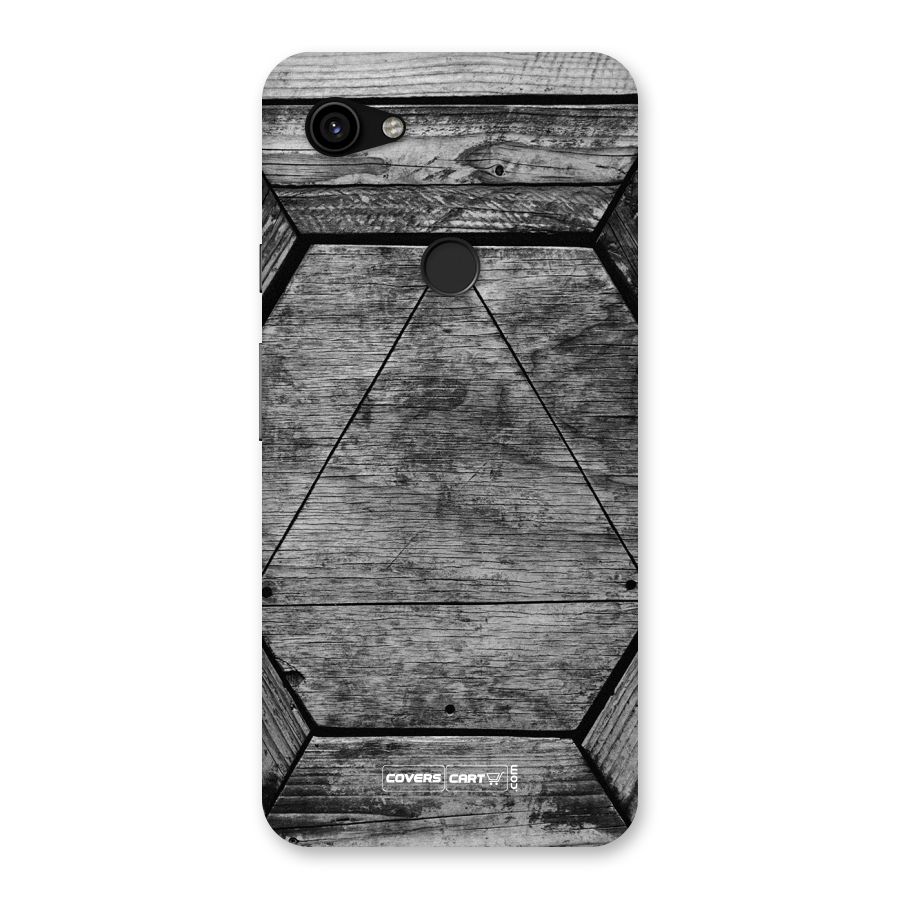 Wooden Hexagon Back Case for Google Pixel 3a XL
