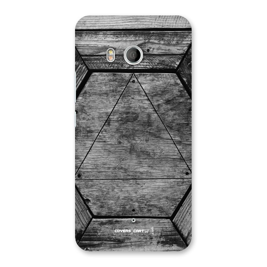 Wooden Hexagon Back Case for HTC U11