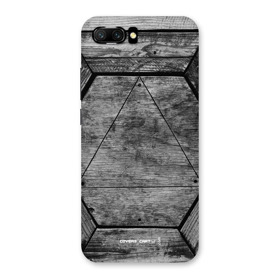 Wooden Hexagon Back Case for Honor 10