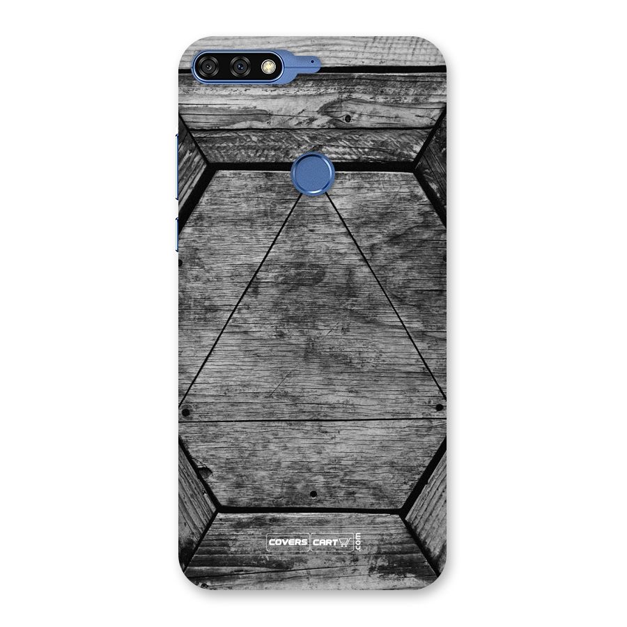 Wooden Hexagon Back Case for Honor 7C