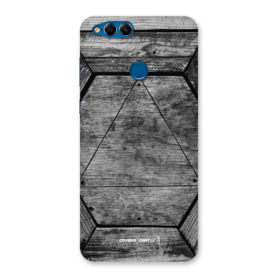 Wooden Hexagon Back Case for Honor 7X