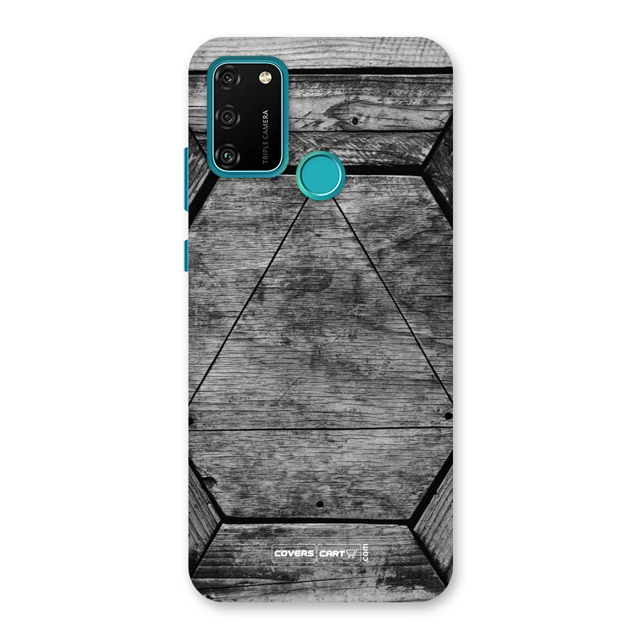 Wooden Hexagon Back Case for Honor 9A