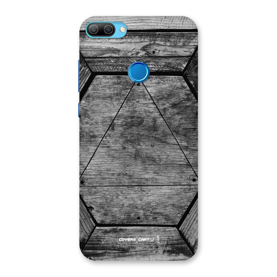 Wooden Hexagon Back Case for Honor 9N