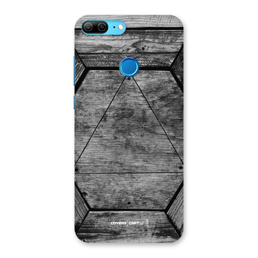 Wooden Hexagon Back Case for Honor 9 Lite
