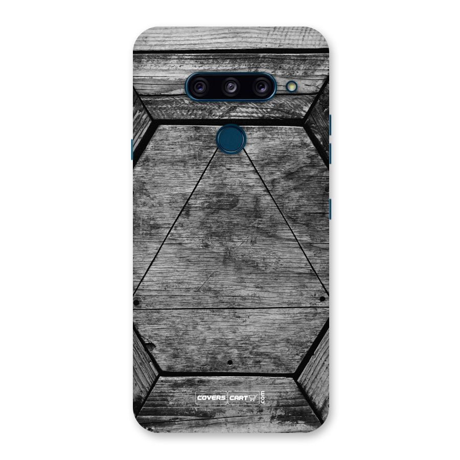Wooden Hexagon Back Case for LG  V40 ThinQ