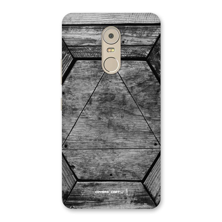 Wooden Hexagon Back Case for Lenovo K6 Note