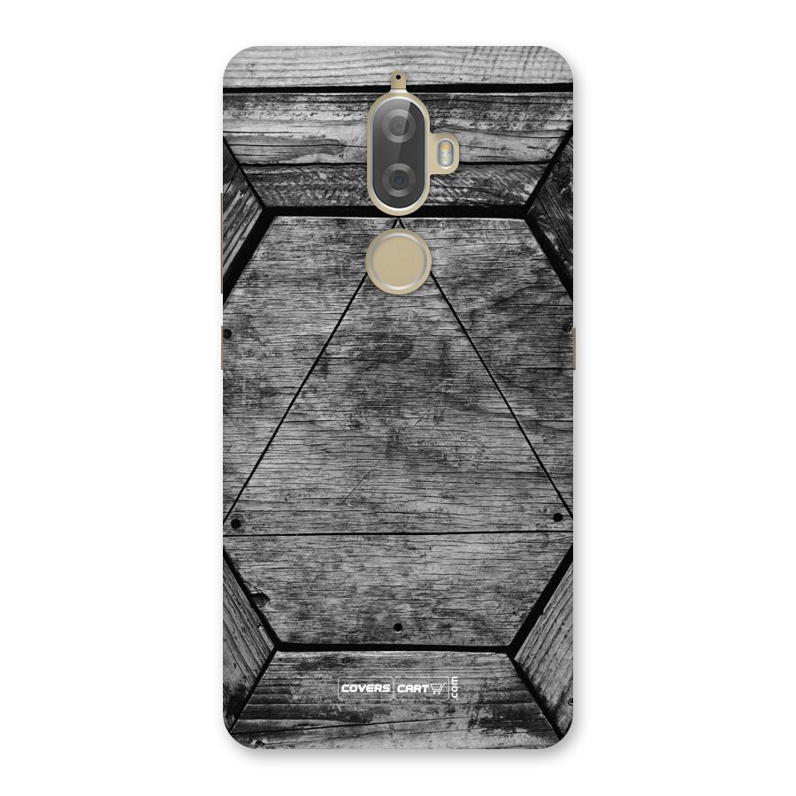 Wooden Hexagon Back Case for Lenovo K8 Plus