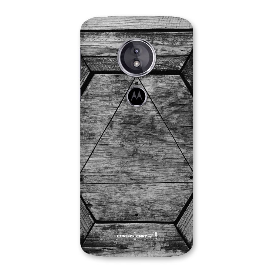 Wooden Hexagon Back Case for Moto E5