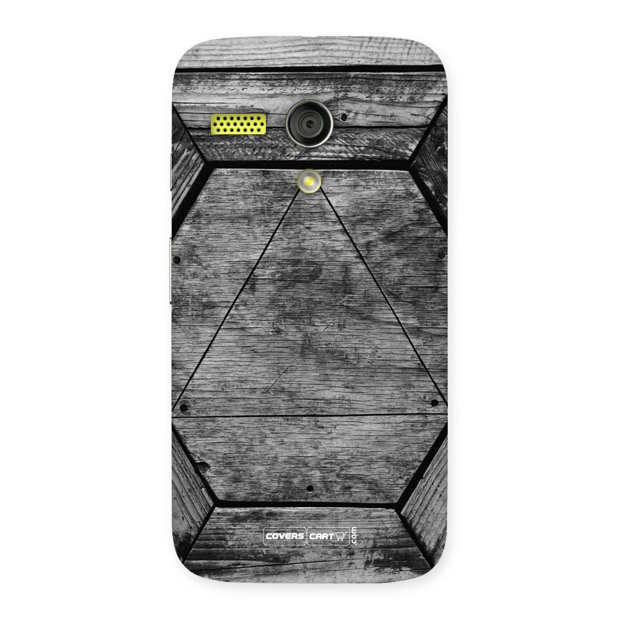 Wooden Hexagon Back Case for Moto G