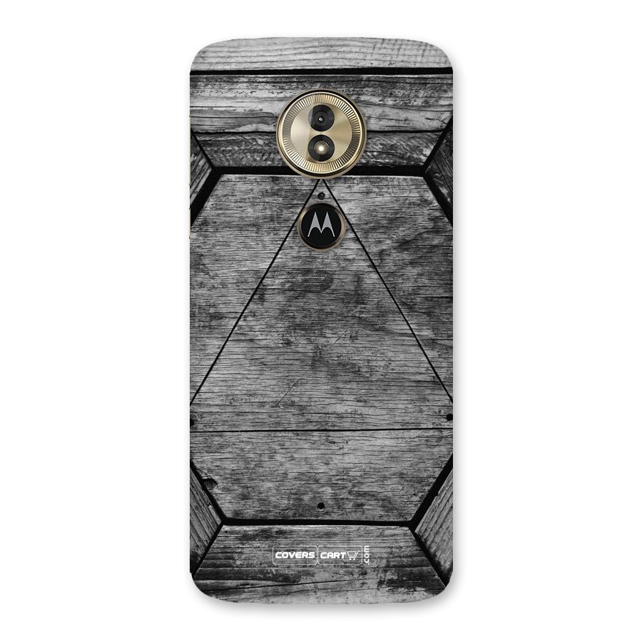 Wooden Hexagon Back Case for Moto G6 Play