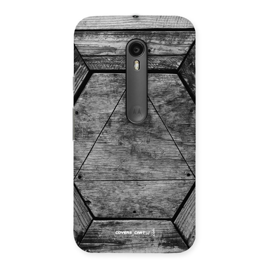 Wooden Hexagon Back Case for Moto G Turbo