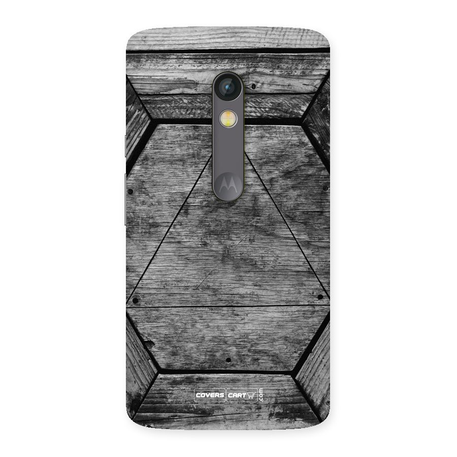 Wooden Hexagon Back Case for Moto X Play