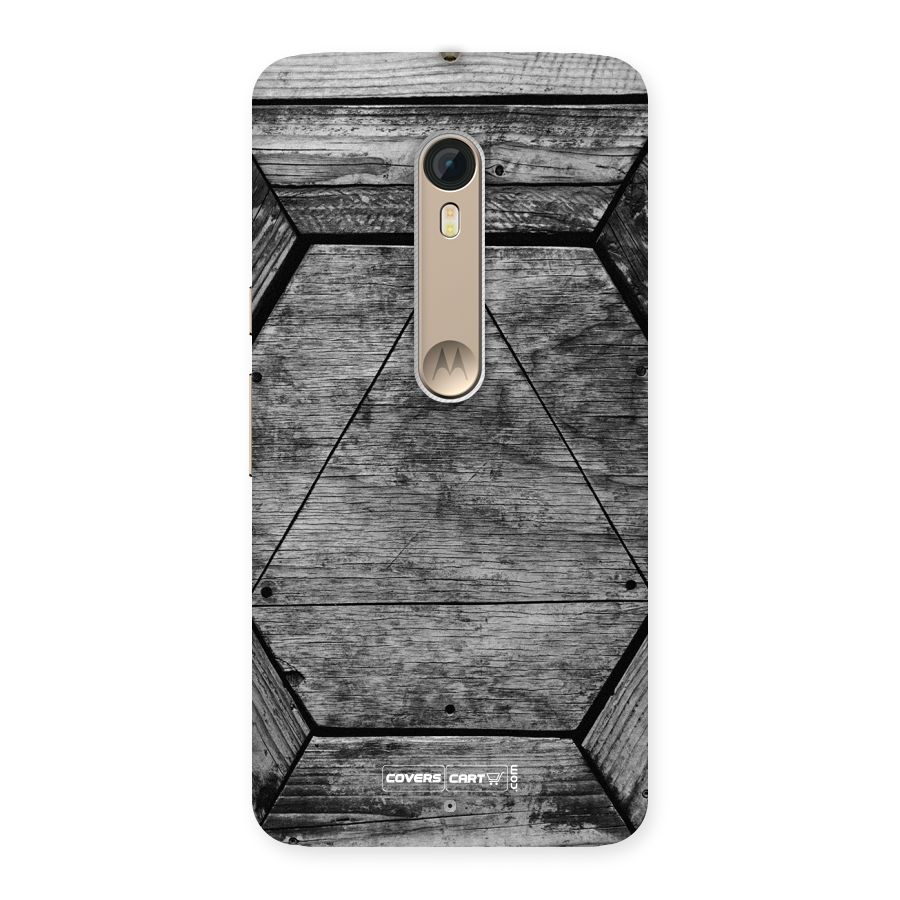 Wooden Hexagon Back Case for Motorola Moto X Style