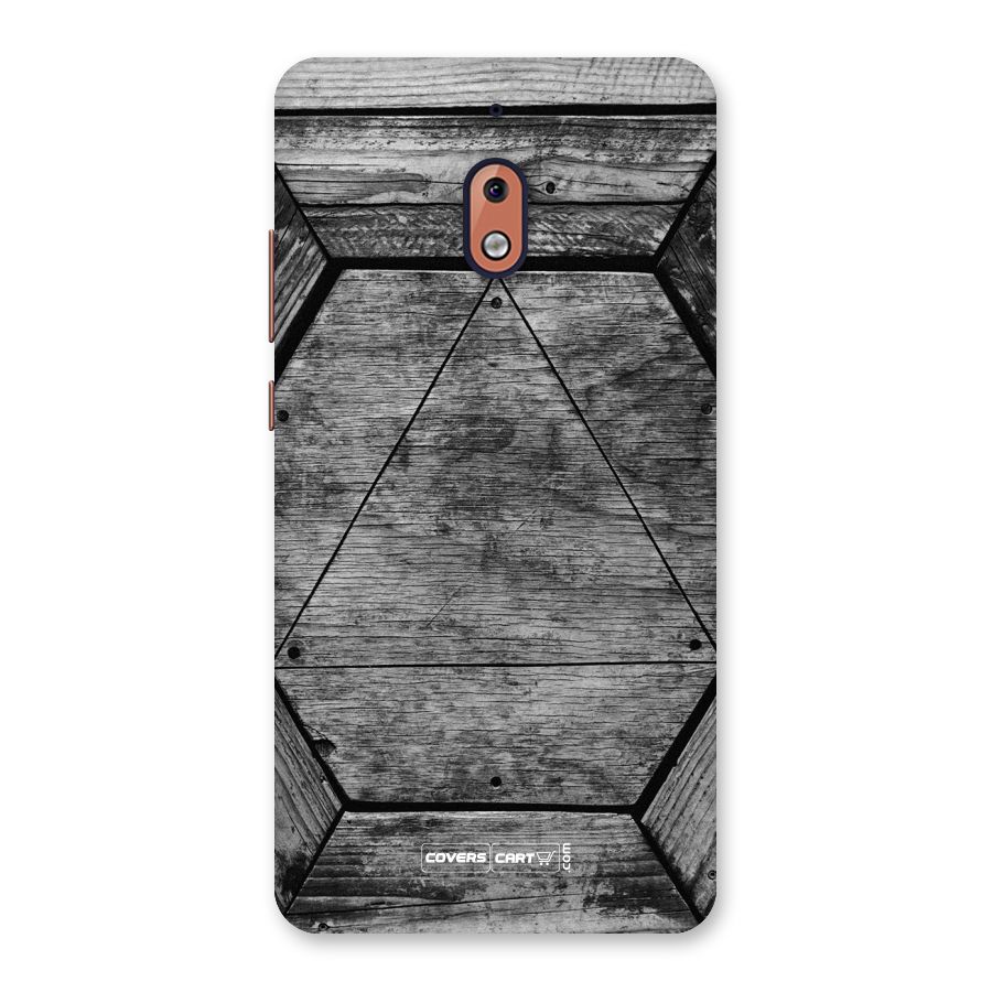 Wooden Hexagon Back Case for Nokia 2.1