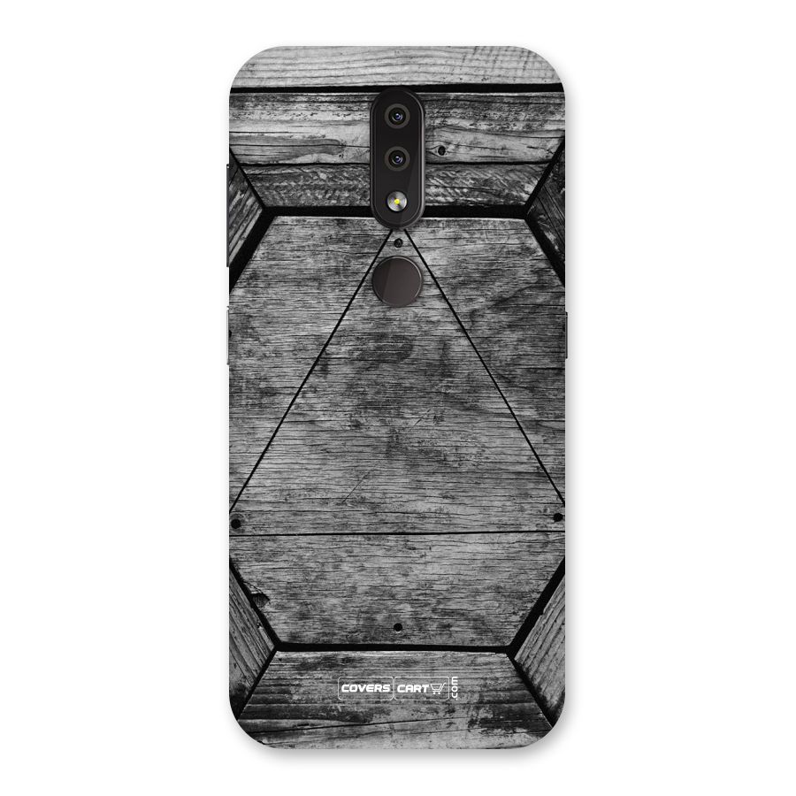 Wooden Hexagon Back Case for Nokia 4.2