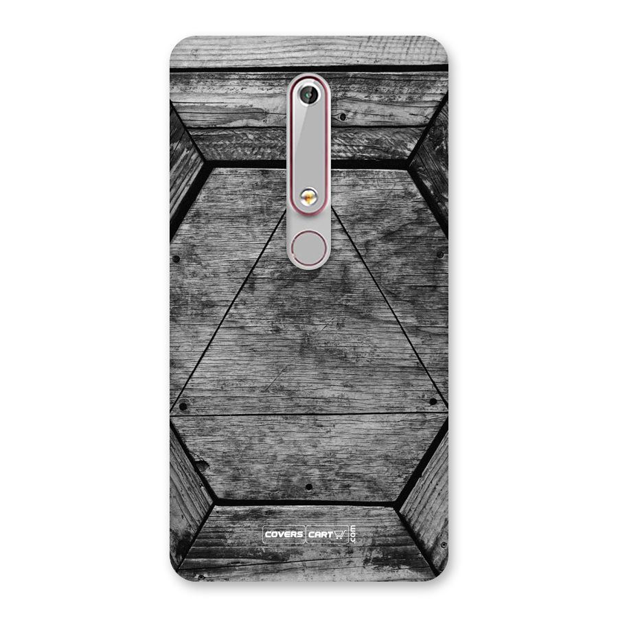 Wooden Hexagon Back Case for Nokia 6.1
