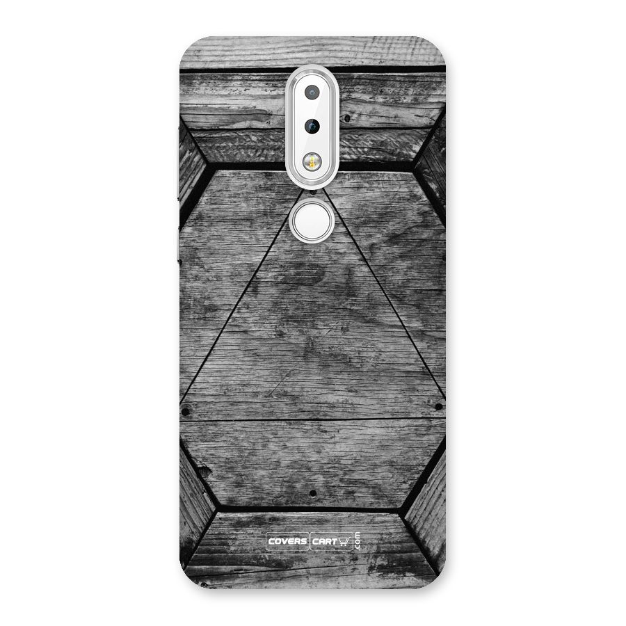Wooden Hexagon Back Case for Nokia 6.1 Plus