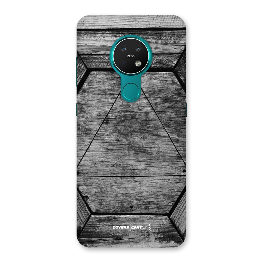 Wooden Hexagon Back Case for Nokia 7.2