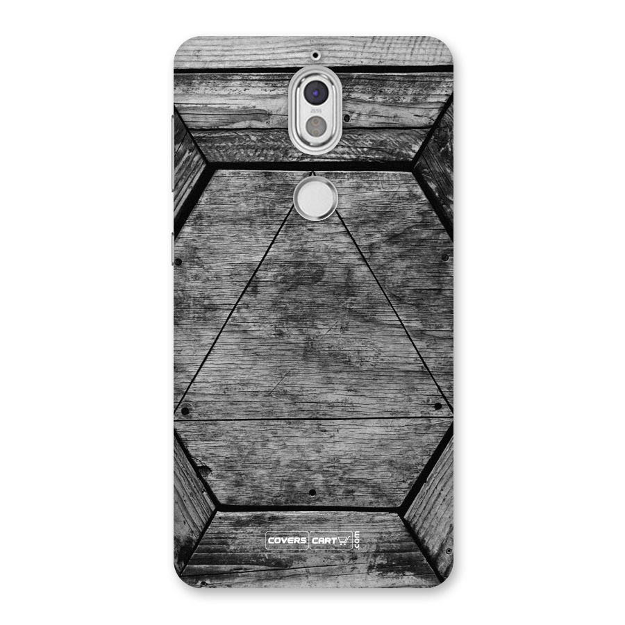 Wooden Hexagon Back Case for Nokia 7