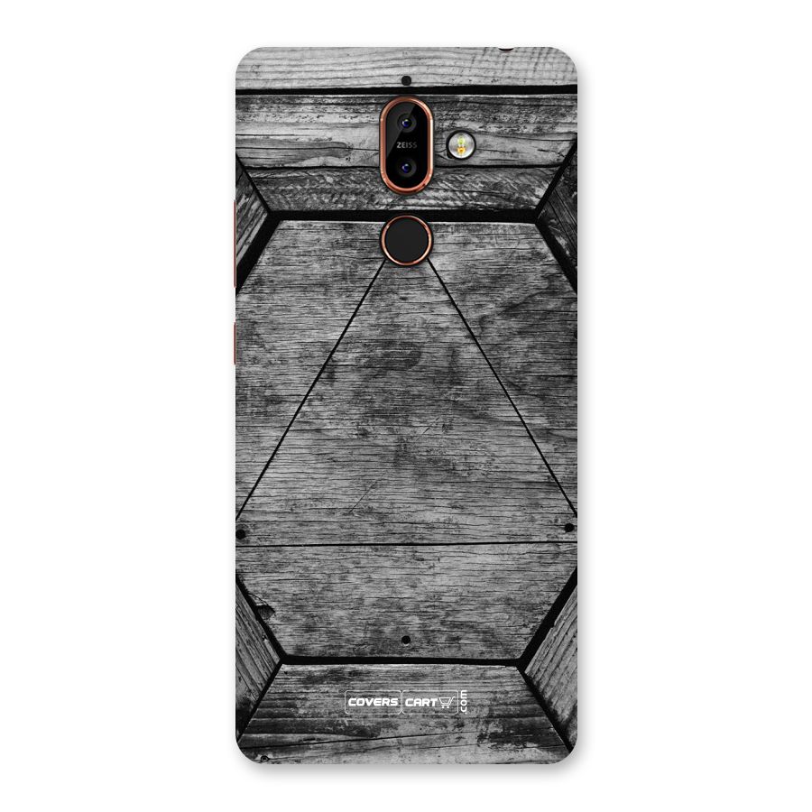 Wooden Hexagon Back Case for Nokia 7 Plus