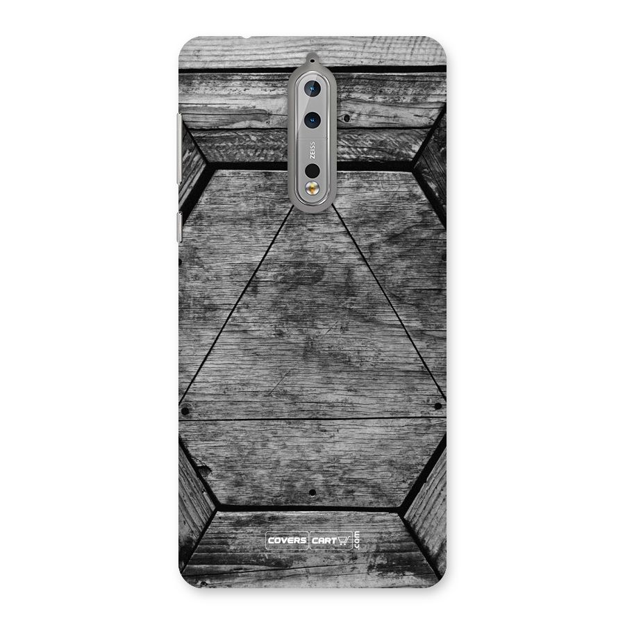 Wooden Hexagon Back Case for Nokia 8