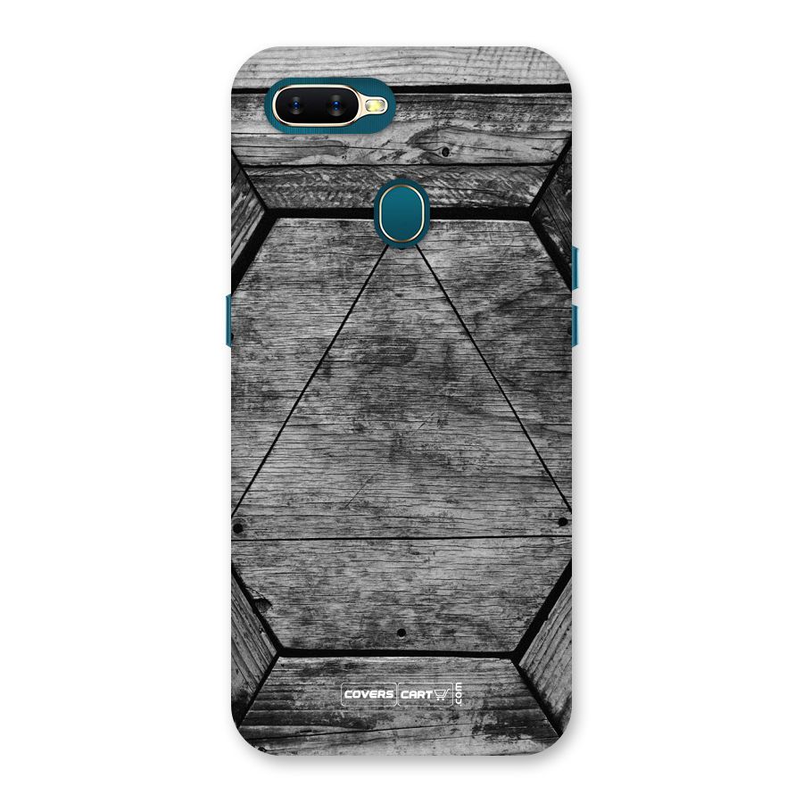 Wooden Hexagon Back Case for Oppo A11k