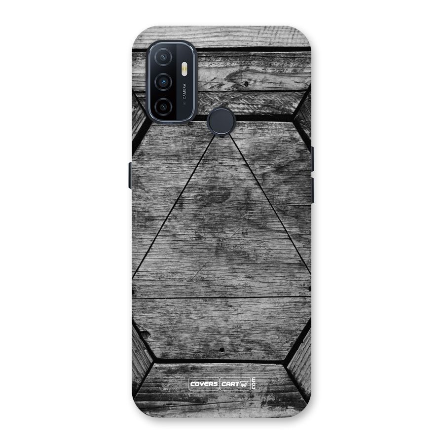 Wooden Hexagon Back Case for Oppo A32