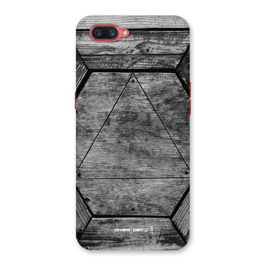 Wooden Hexagon Back Case for Oppo A3s