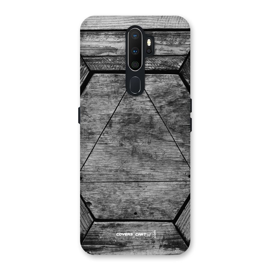 Wooden Hexagon Back Case for Oppo A5 (2020)