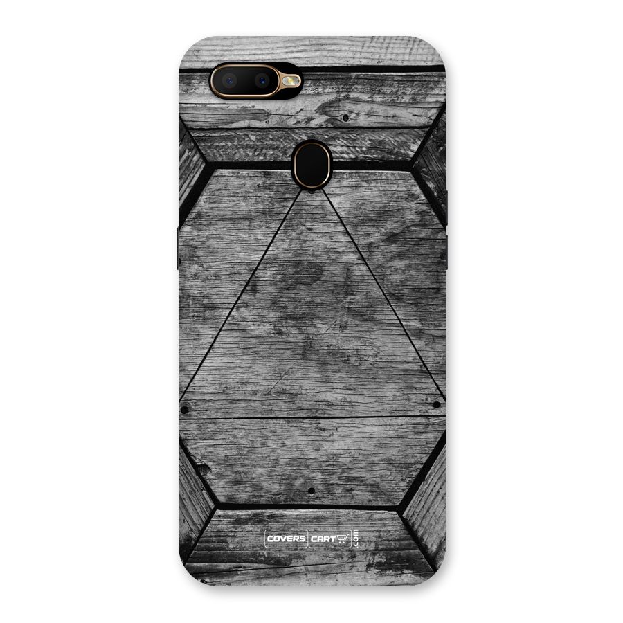 Wooden Hexagon Back Case for Oppo A5s